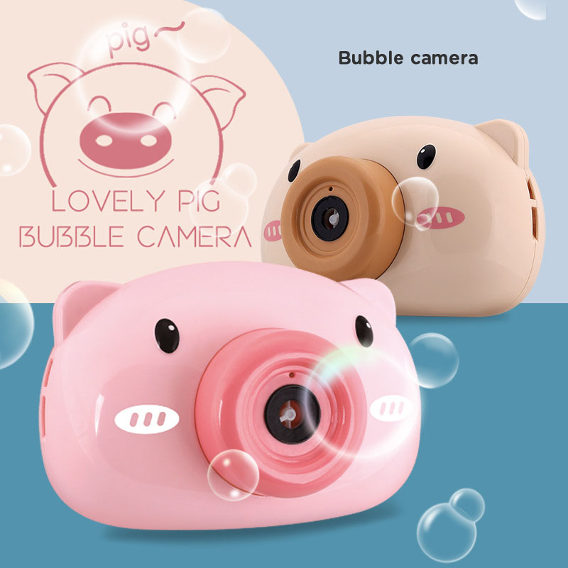 Машинка для генерирования мыльных пузырей Bubble Camera Свинка оптом - Фото №5