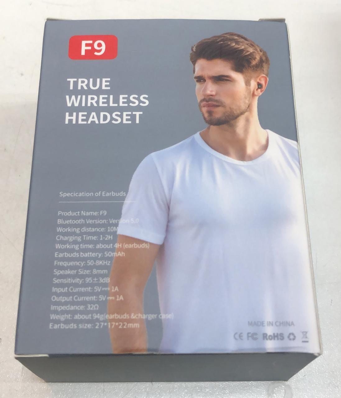 Беспроводные наушники Bluetooth F9 True Wireless Headset 5.0 оптом - Фото №5