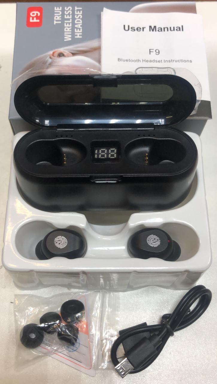 Беспроводные наушники Bluetooth F9 True Wireless Headset 5.0 оптом - Фото №4