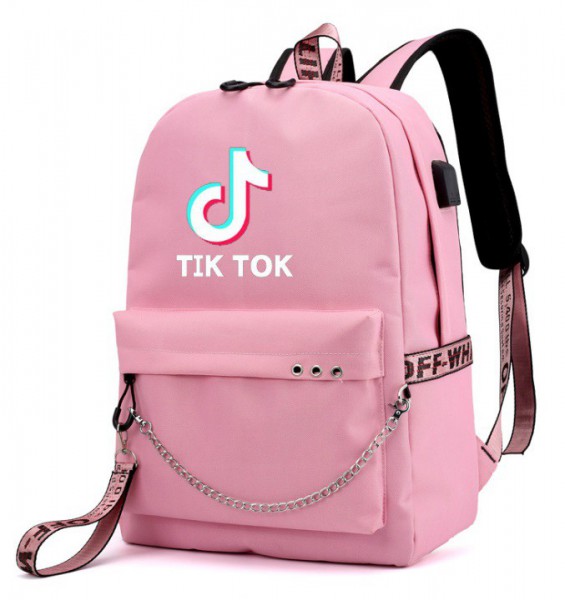 Рюкзак с кабелем для зарядки и наушников TikTok оптом - Фото №2