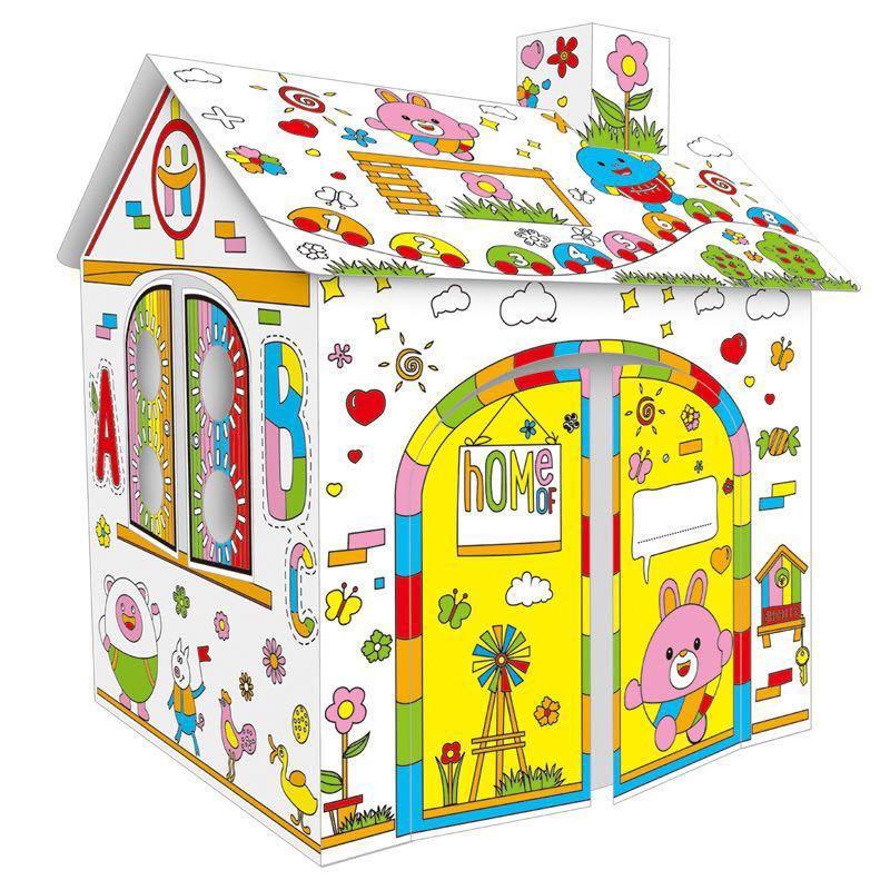 Картонный дом раскраска Diy House Doodle M-901 оптом - Фото №6