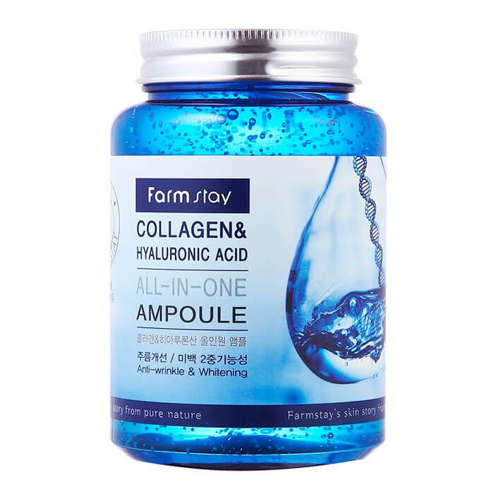 Ампульная сыворотка FarmStay Collagen &amp; Hyaluronic Acid All-in-one Ampoule оптом - Фото №5