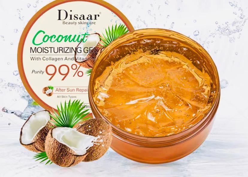 Гель для лица и тела с кокосом и коллагеном Disaar Coconut Skin Moisturizing Gel 99% 300мл оптом