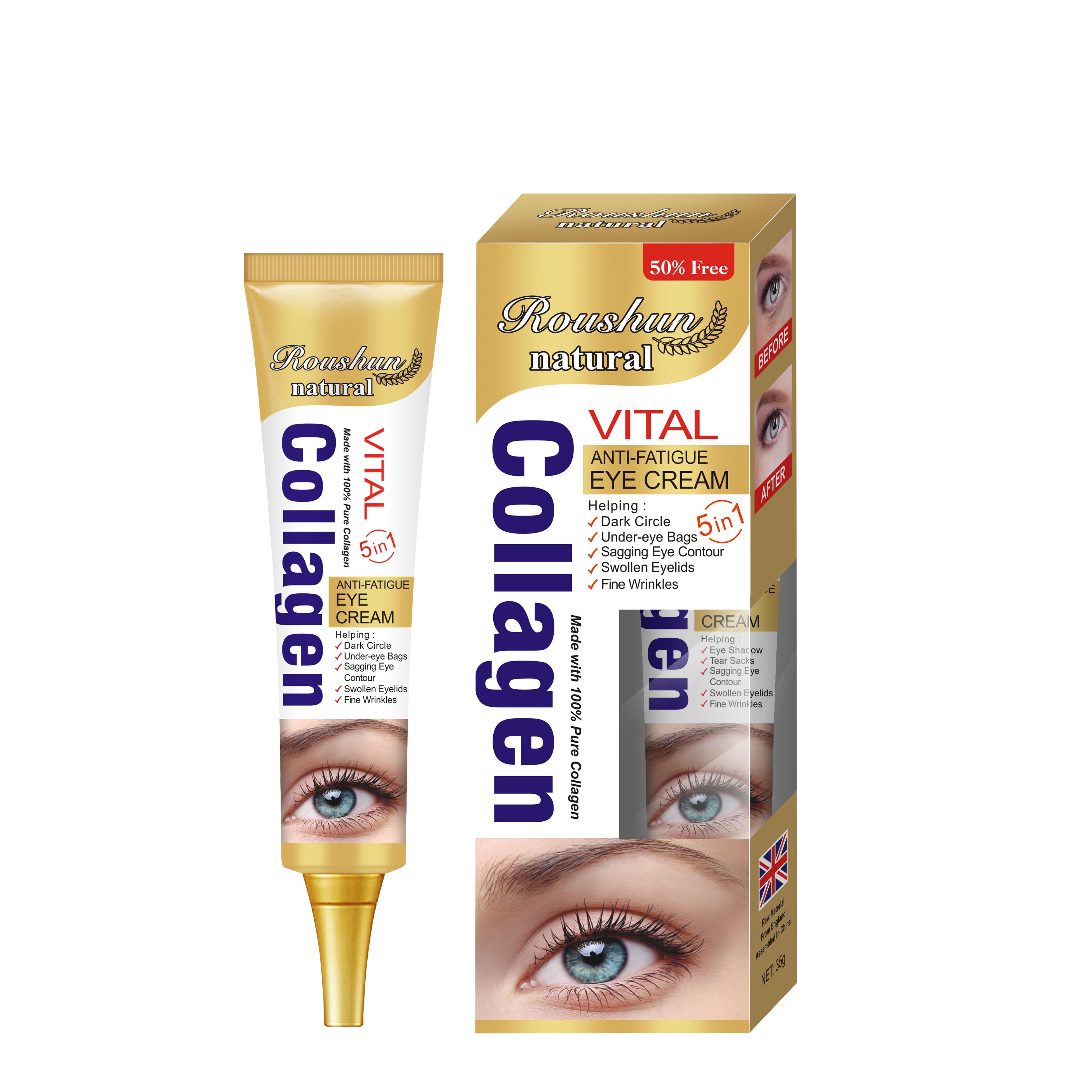 Крем для кожи вокруг глаз Roushun Anti-fatige Collagen 35гр оптом