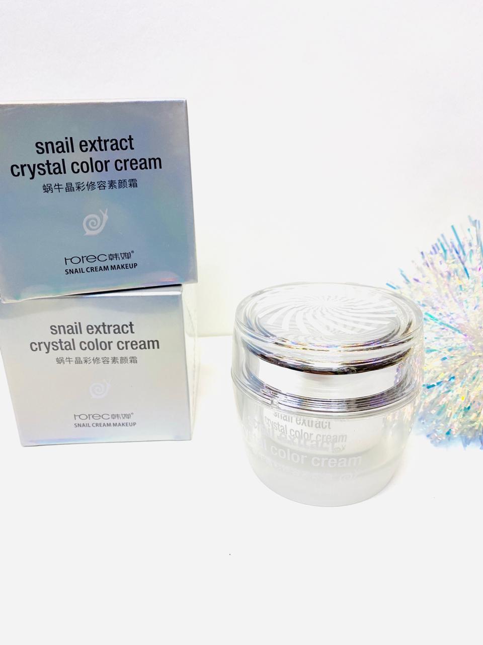 Основа под макияж Snail Extract Crystal Color Cream оптом - Фото №3