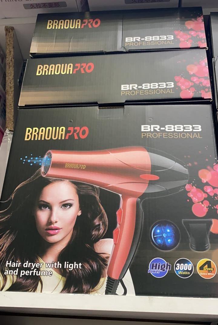 Фен электрический для волос BRAOUA BR-8833 оптом