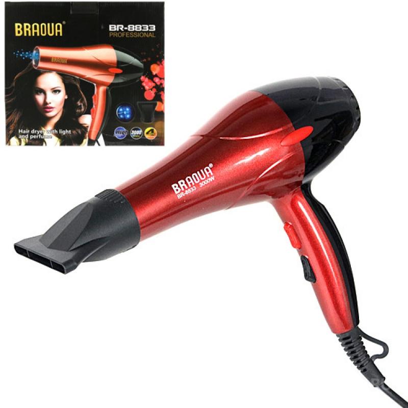 Фен электрический для волос BRAOUA BR-8833 оптом