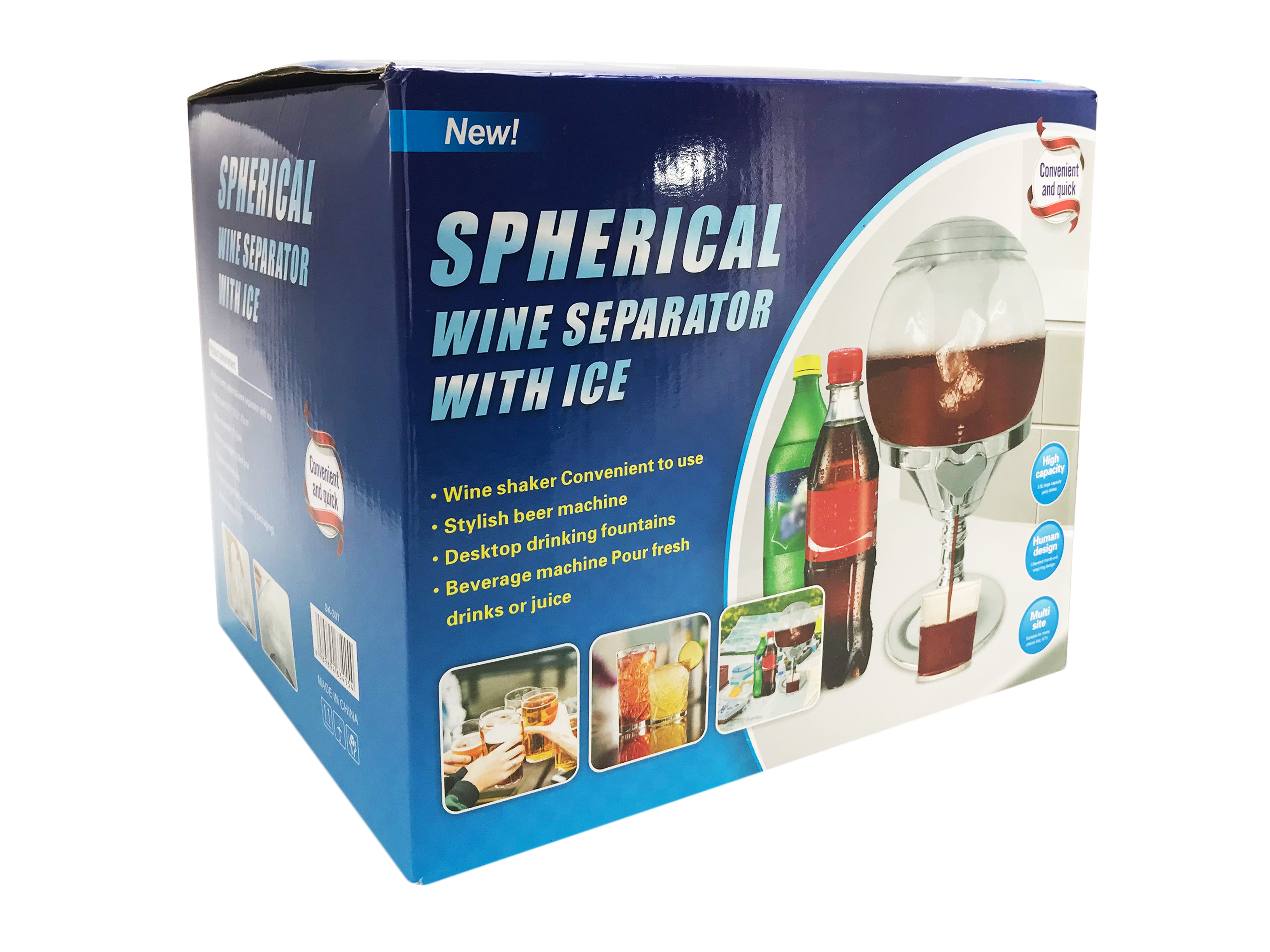 Диспенсер для напитков с охлаждением Spherical Wine Separator With Ice оптом - Фото №3