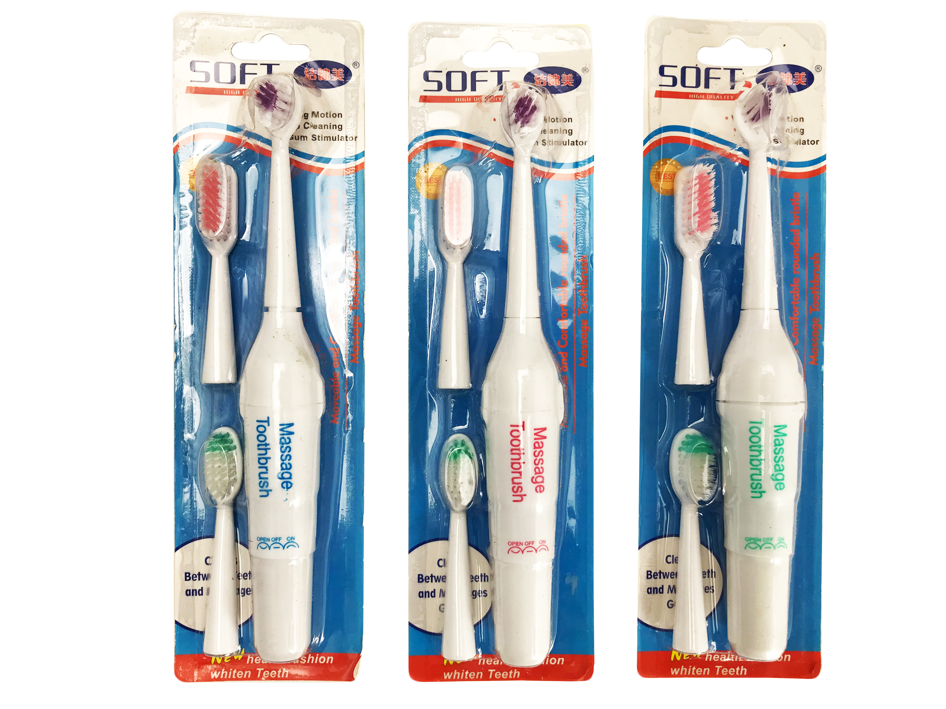Электрическая зубная щётка 3 В 1 Massage Toothbrush оптом