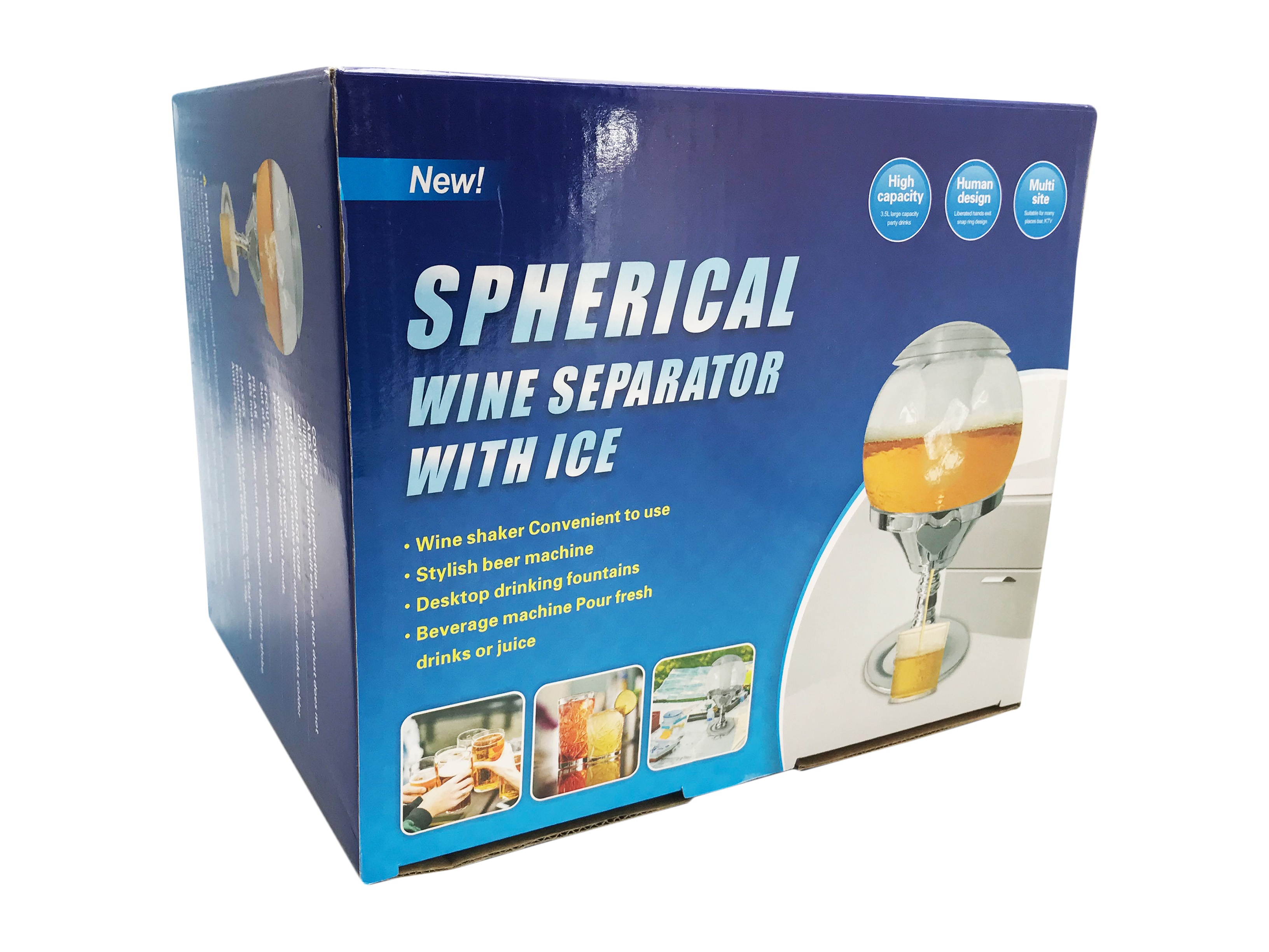 Диспенсер для напитков с охлаждением Spherical Wine Separator With Ice оптом