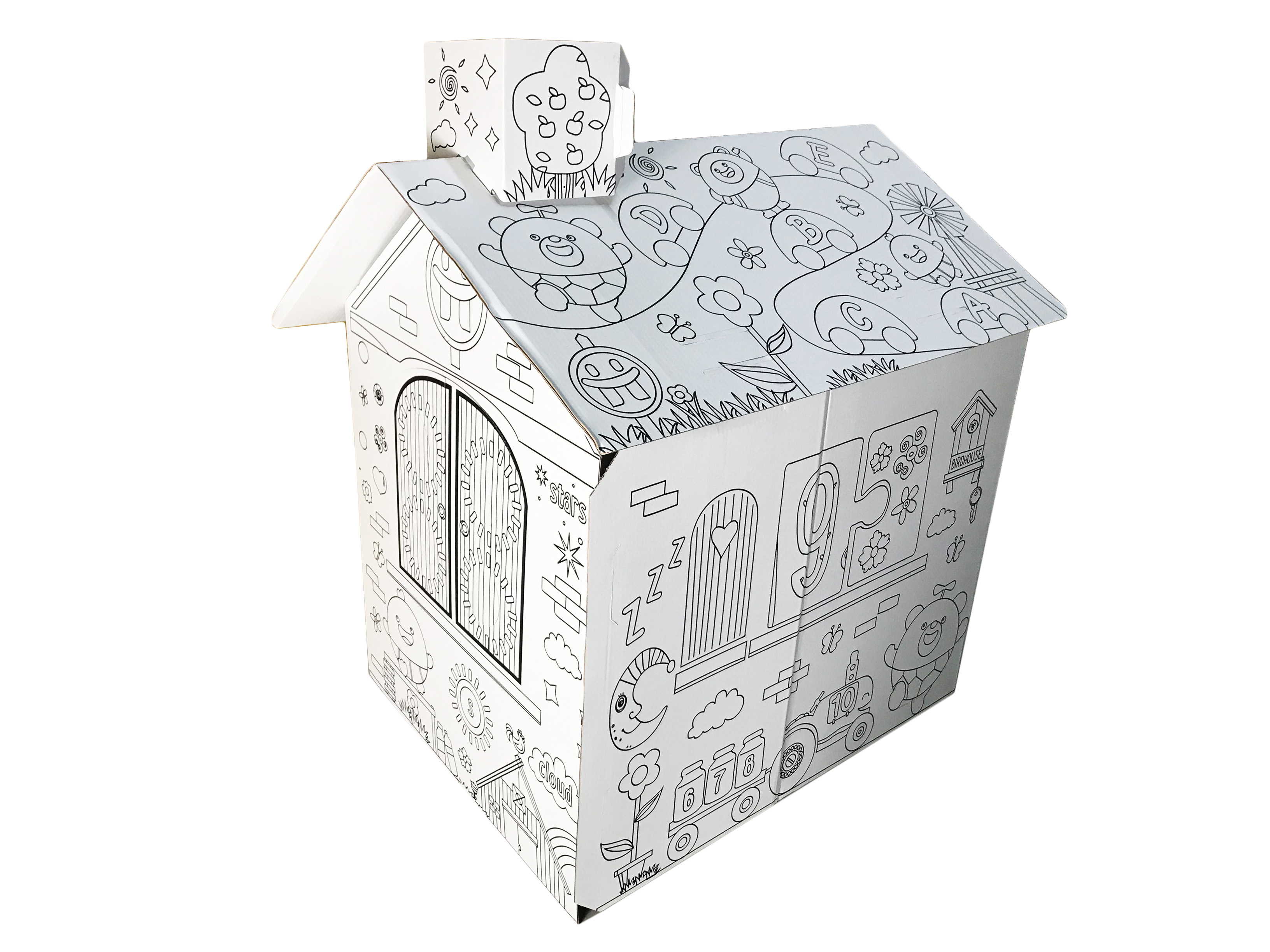 Картонный дом раскраска Diy House Doodle M-901 оптом