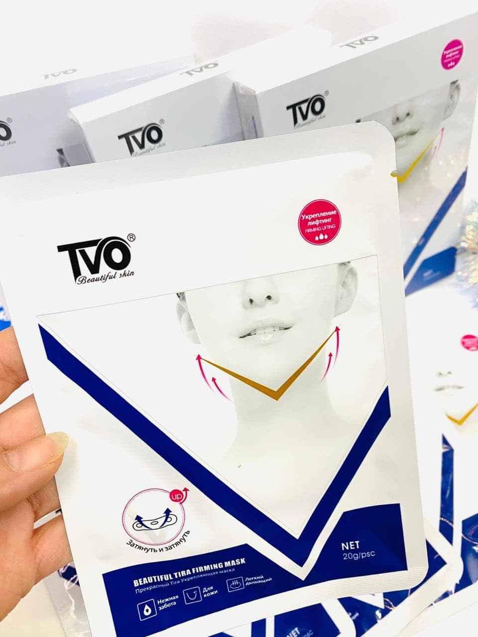 Подтягивающая лифтинг-маска для лица TVO Beautiful Tira Firming Mask оптом - Фото №3
