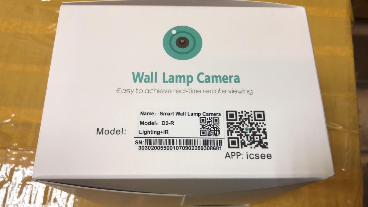 Уличная водонепроницаемая камера со светом Smart Wall Lamp Camera D2-R оптом