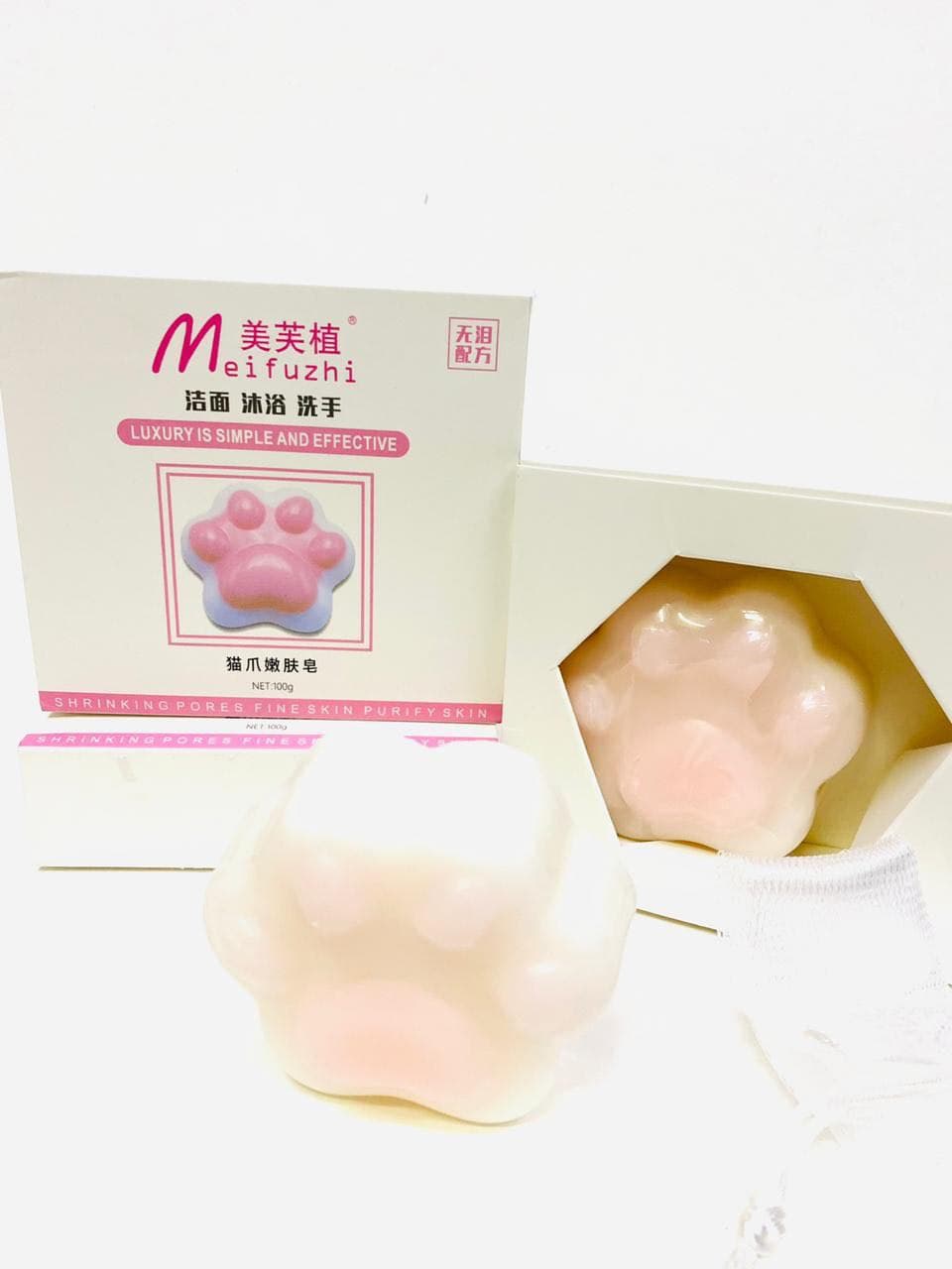 Мыло в форме кошачьей лапки Meifuzhi оптом