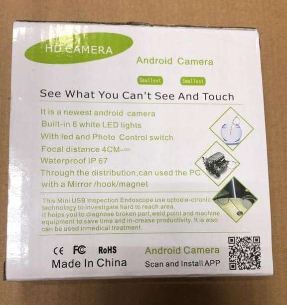 Гибкий эндоскоп Android Camera 2м оптом - Фото №2