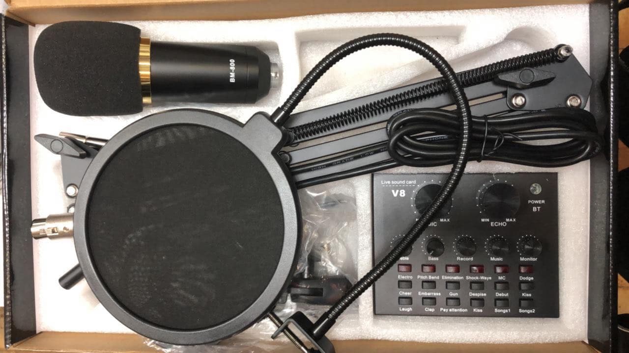 Конденсаторный студийный микрофон Professional Condenser Microphone BM-800 оптом - Фото №6