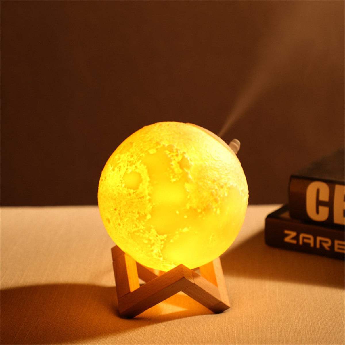 Настольная лампа с увлажнителем воздуха Moon Lamp Humidifier 3D AX-08 оптом - Фото №2