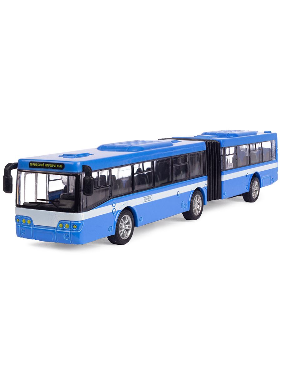 Инерционный автобус-гармошка Play Smart 1:43 «ЛиАЗ-6213» 6576 Автопарк/Микс оптом