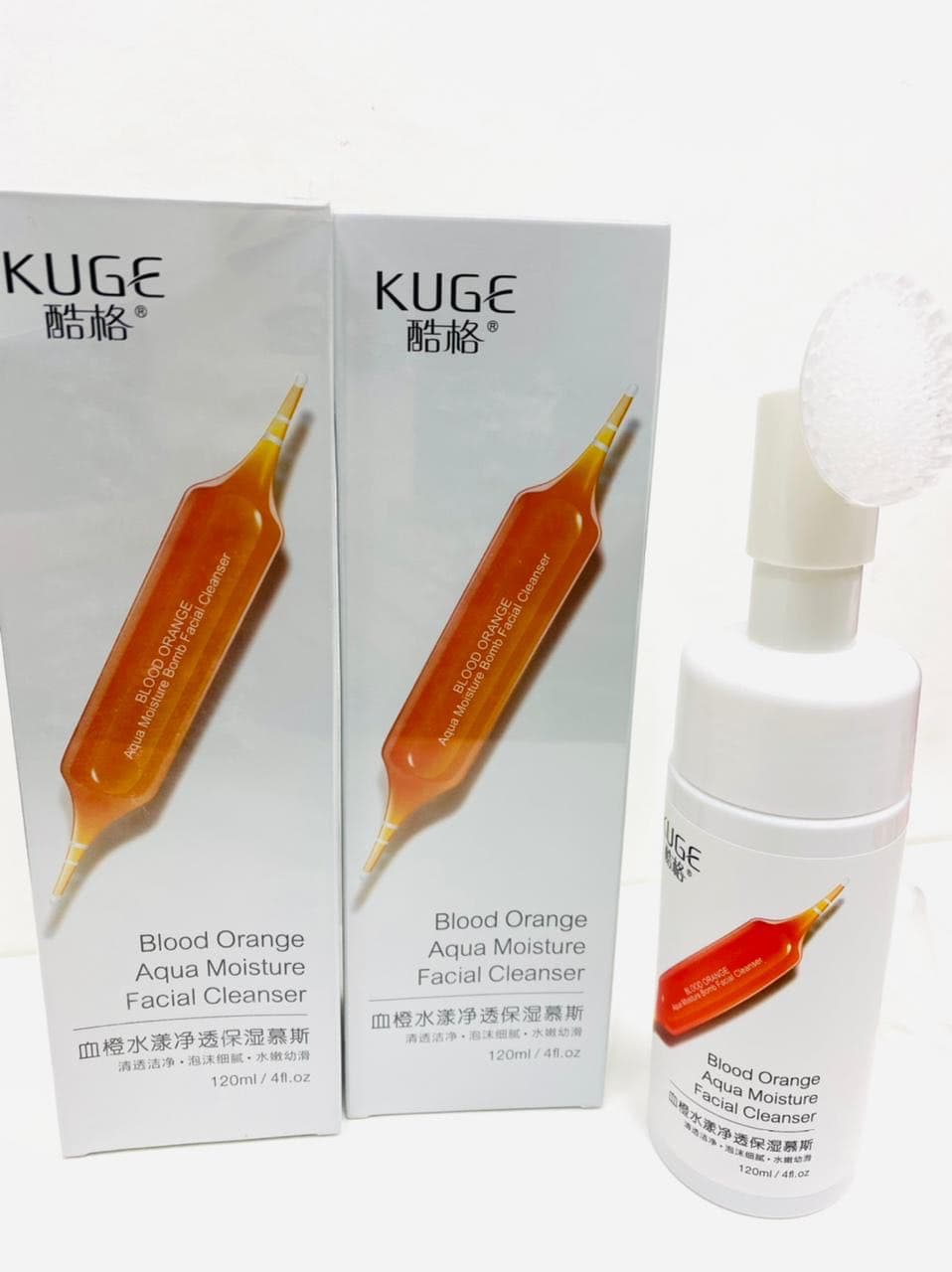 Мусс для умывания Kuge Blood Orange с экстрактом сицилийского апельсина оптом