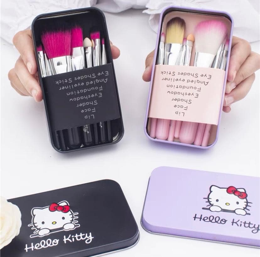 Набор кистей для макияжа Hello Kitty 7 шт оптом