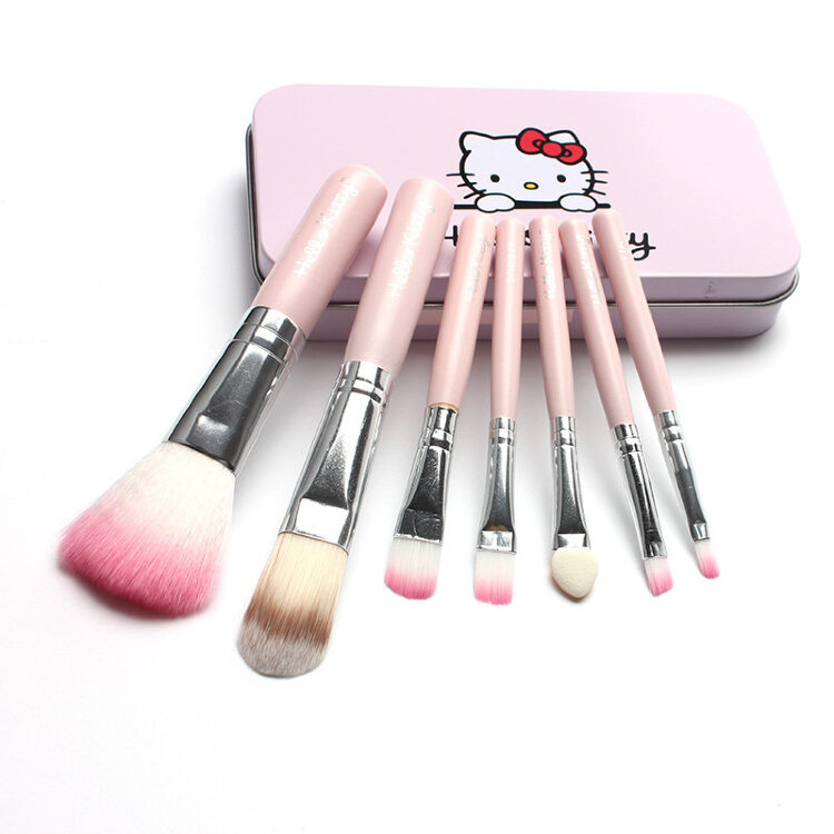 Набор кистей для макияжа Hello Kitty 7 шт оптом - Фото №2
