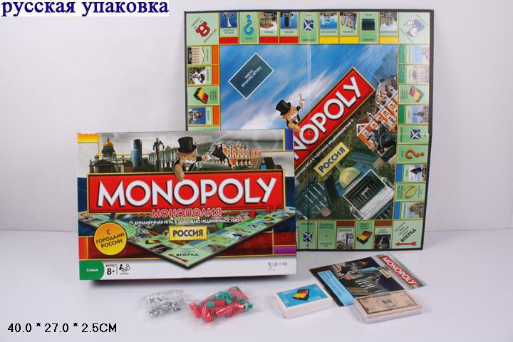 Настольная игра Монополия Monopoly С городами России 6155 оптом