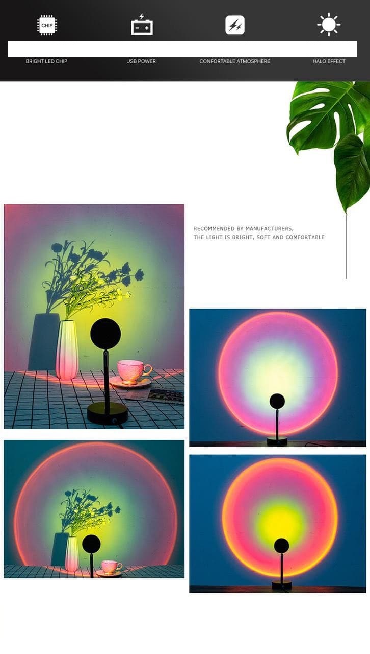 Декоративная лампа с проекцией заката Sunset Lamp оптом