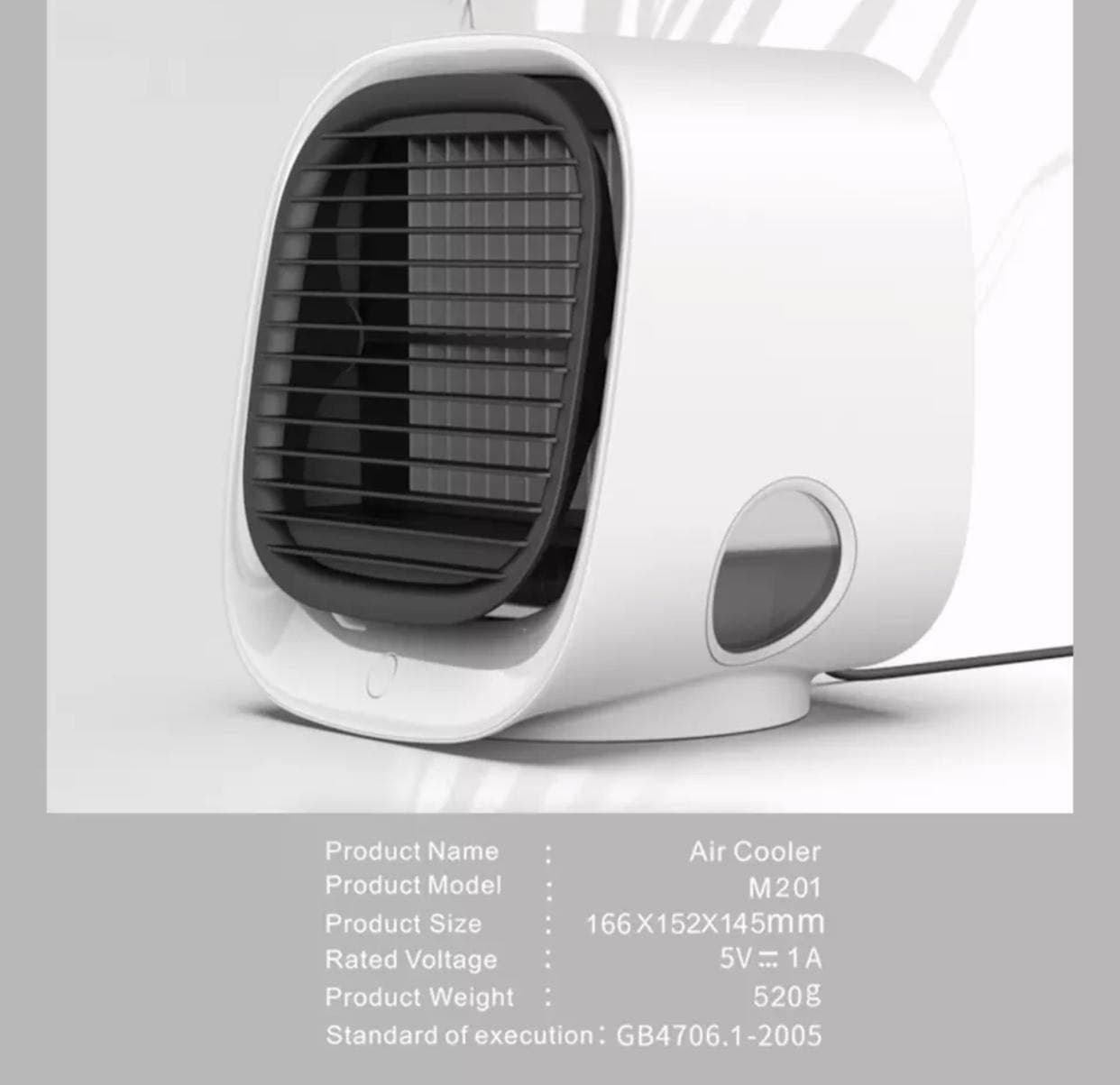 Многофункциональный портативный мини-кондиционер Mini Air Cooler M201 оптом - Фото №4