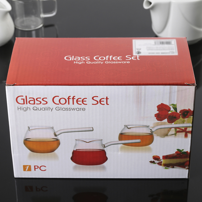 Кофейный набор Glass Coffee Set 1pc High Quality Glassware оптом