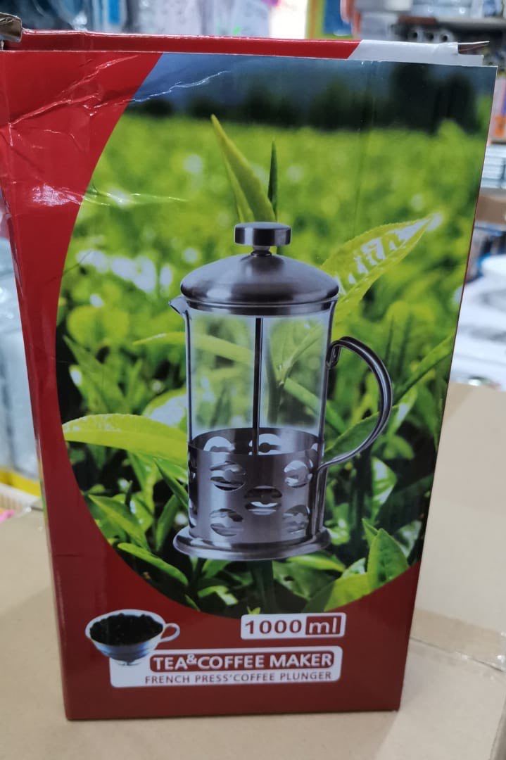 Поршневой заварочный чайник с прессом Tea and Coffee Maker 1000мл оптом - Фото №2