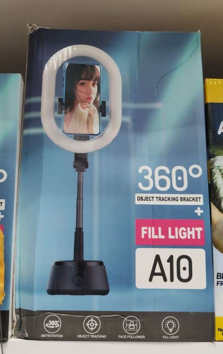 Cмарт-штатив с кольцевой лампой A10 (датчик движения 360 градусов) Object Tracking Bracker Fill Light оптом - Фото №2