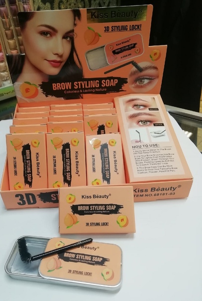 Воск-мыло для бровей Kiss Beauty 3D Styling Look Eyebrow Styling Soap 10г оптом - Фото №4