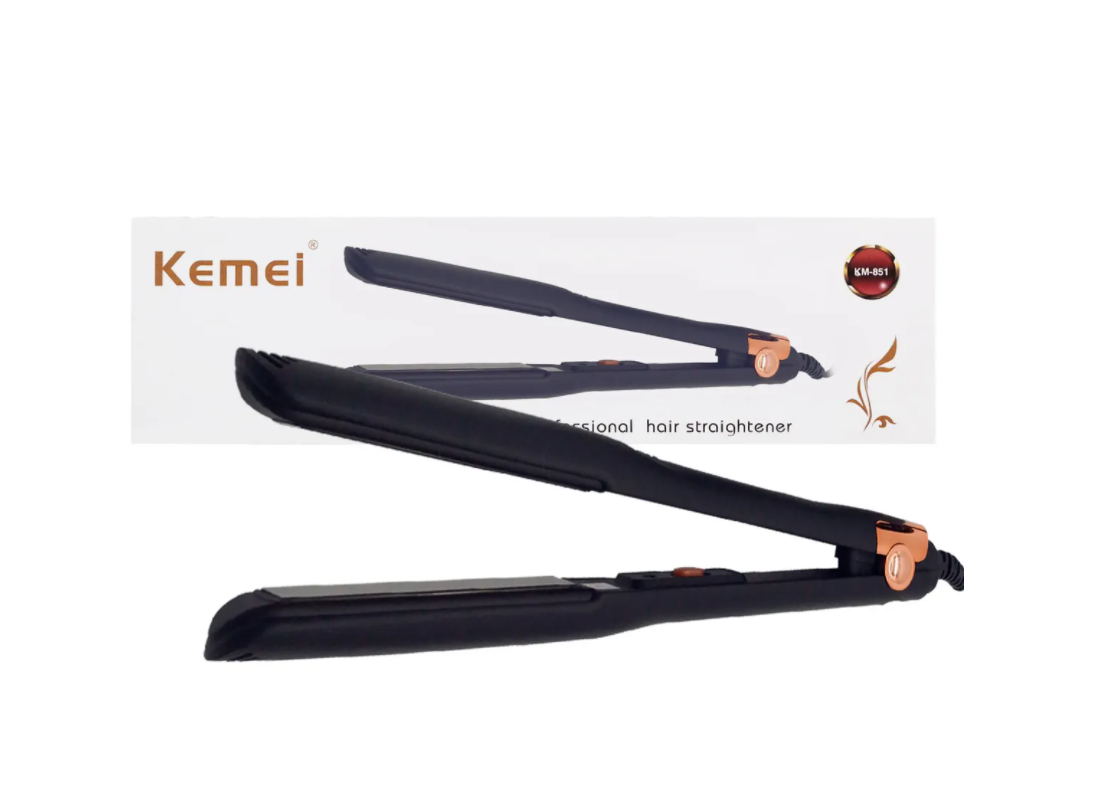 Утюжок выпрямитель для волос с керамическим покрытием Kemei KM-851 оптом
