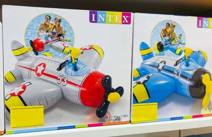 Надувная игрушка Intex 57537 Боевой самолет оптом - Фото №3