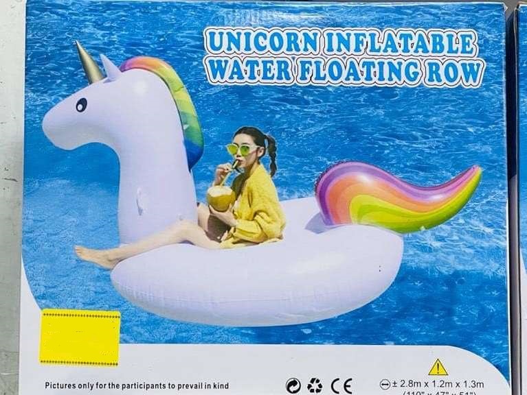 Надувной Единорог для плавания Unicorn Inflatable Water Floating Row S01-1 оптом - Фото №2
