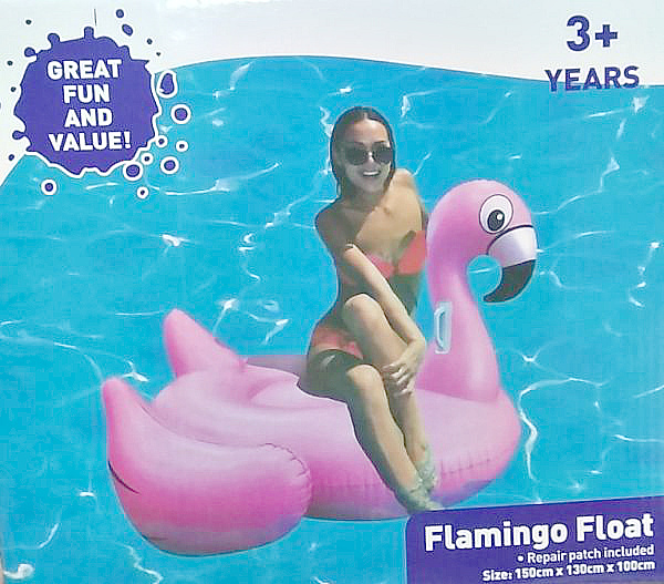 Надувной плот Розовый фламинго Flamingo Float 150*130*100см оптом
