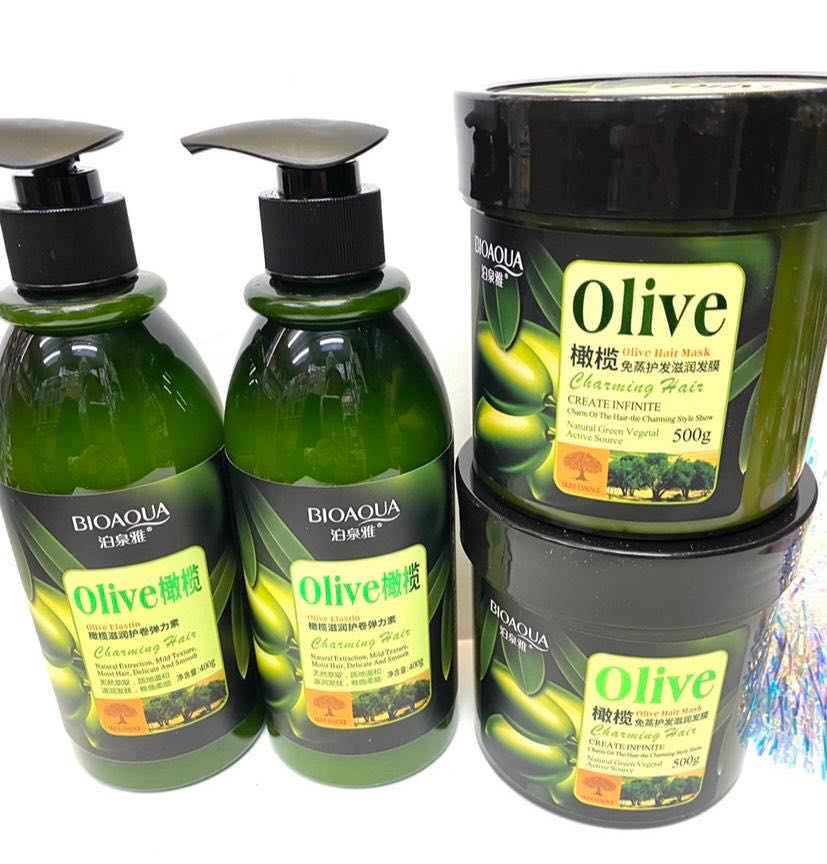 Шампунь для волос с маслом оливы Bioaqua Olive Shampoo 400гр оптом