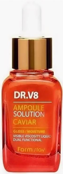 Ампульная сыворотка с экстрактом красной икры Farmstay DR.V8 Ampoule Solution Caviar оптом - Фото №3