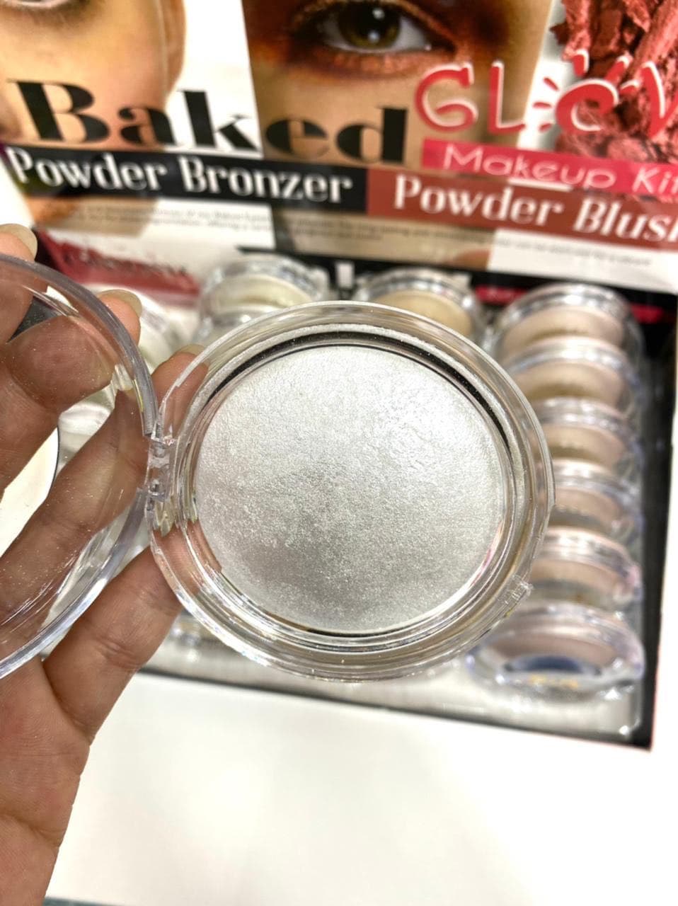 Хайлайтер Chanlanya Baked Glow Makeup Kit Powder Bronzer Powder Blush оптом - Фото №2