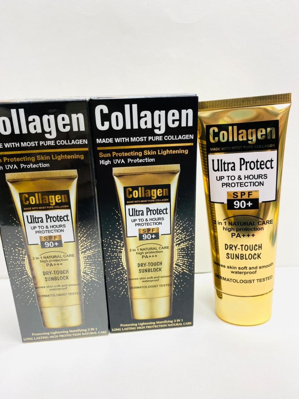 Солнцезащитный крем с коллагеном Collagen Ultra Protect SPF 90+ оптом