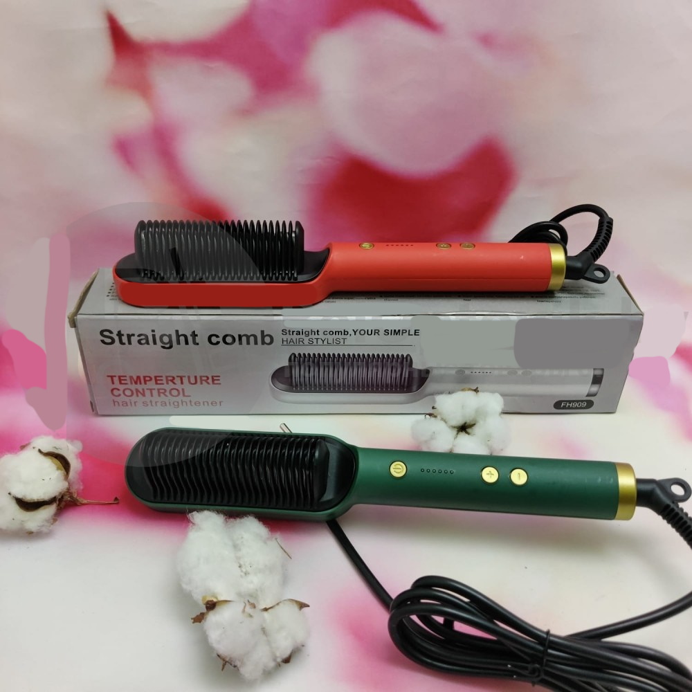 Электрическая расческа-выпрямитель Straight Comb Temperture Control FH909 оптом