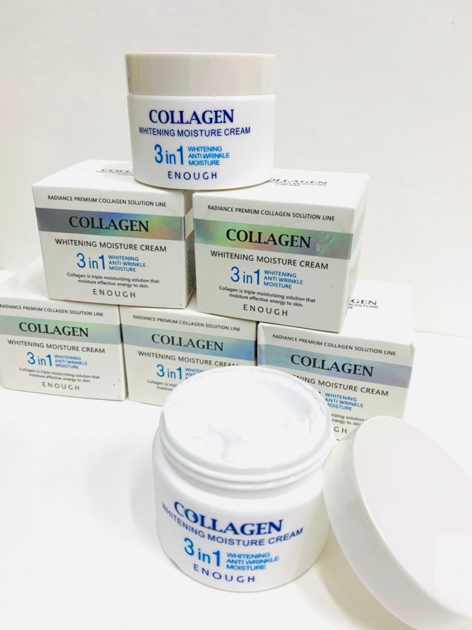 Осветляющий увлажняющий крем Enough Collagen Whitening Moisture Cream 50мл оптом - Фото №2