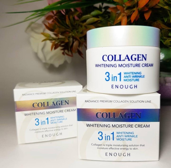 Осветляющий увлажняющий крем Enough Collagen Whitening Moisture Cream 50мл оптом