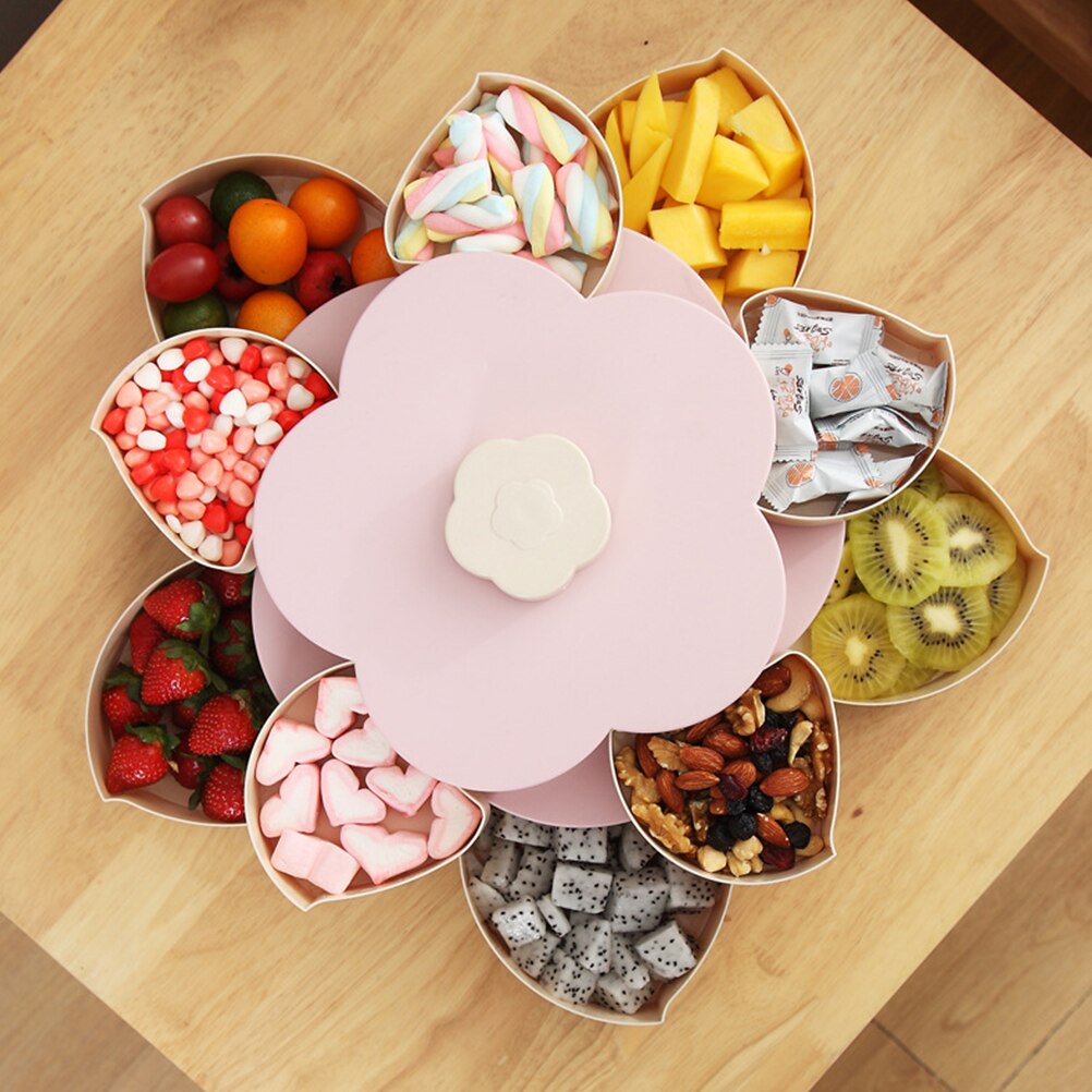 Раздвижная менажница для конфет и сухофруктов Pattern Rotating Candy dish оптом - Фото №2