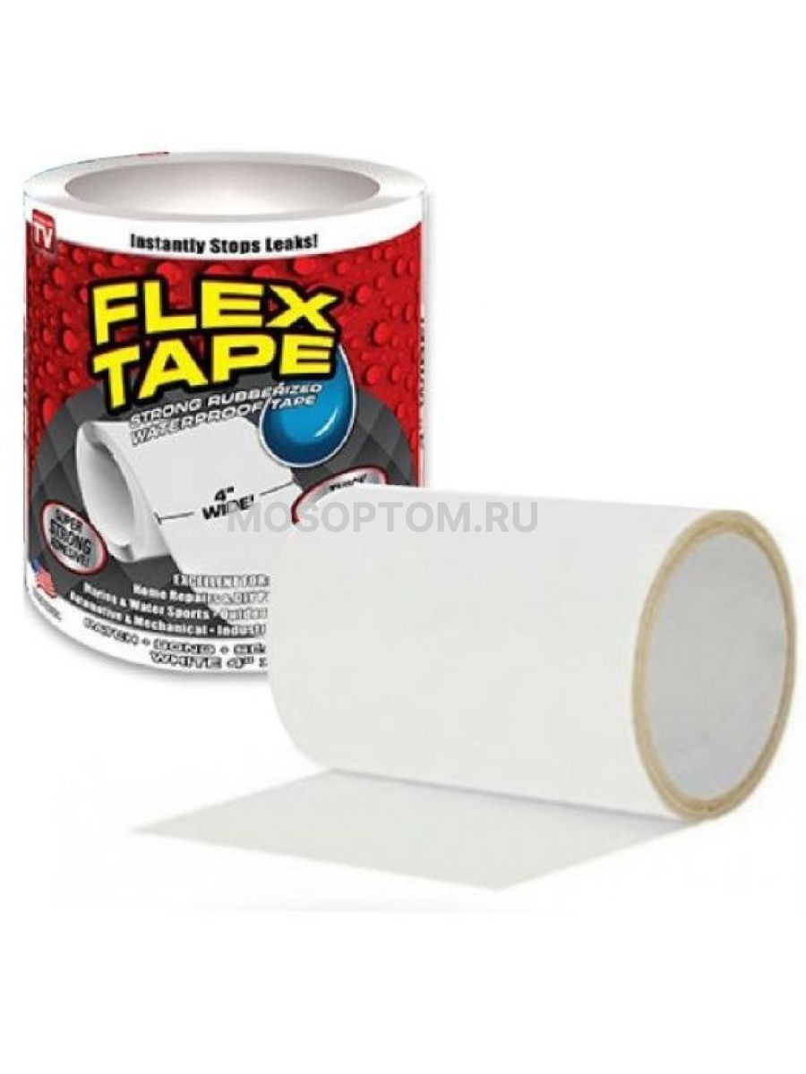 Ремонтная лента Flex Tape (белая) оптом - Фото №3
