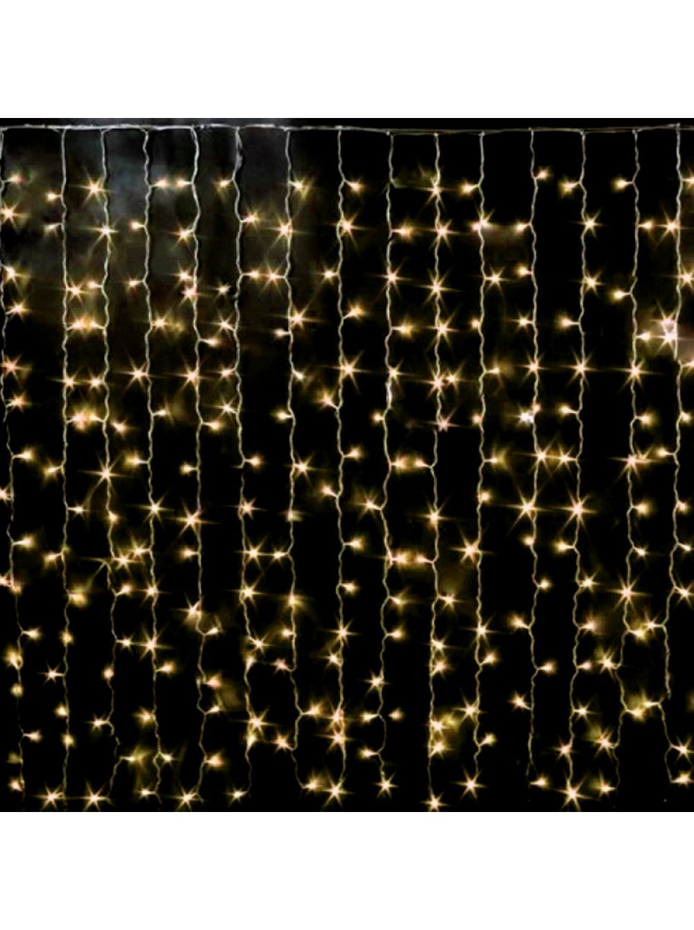 Светодиодная гирлянда - интерьерная штора 1,5*1,5 метра желтая оптом - Фото №2