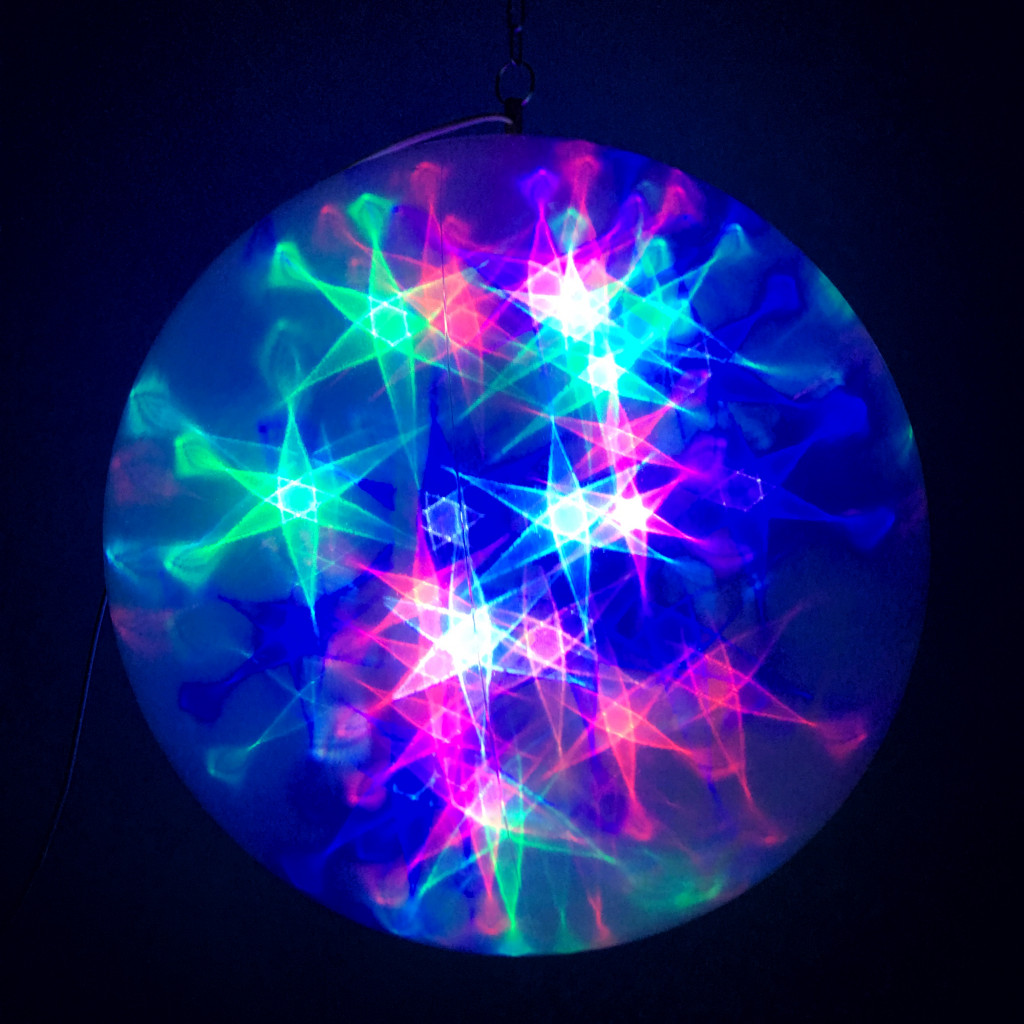 Разноцветный диско-светильник 3D Шар D15см оптом