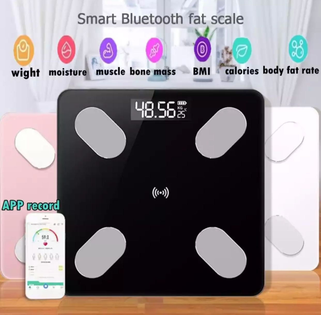 Умные напольные весы Smart Bluetooth Fat Scale оптом