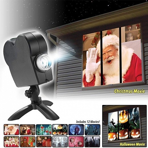 Оконный проектор Window Projector Star Shower 12-фильмов качество ААА оптом