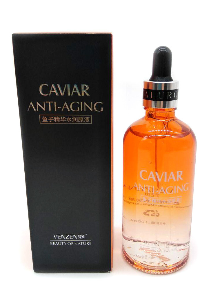 Сыворотка для лица, антивозрастная, с экстрактом черной икры Venzen Caviar Anti-Aging, 100мл оптом